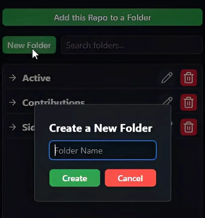 Enter Folder Name