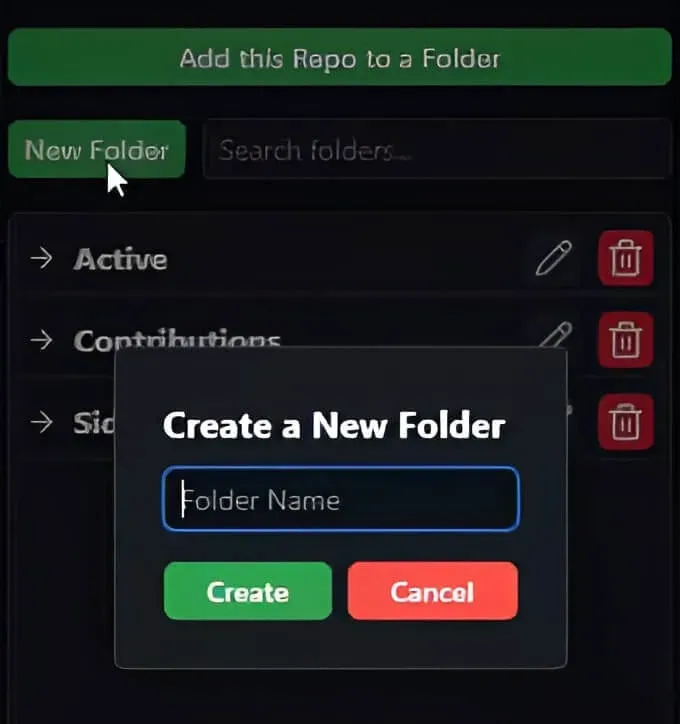 Enter Folder Name