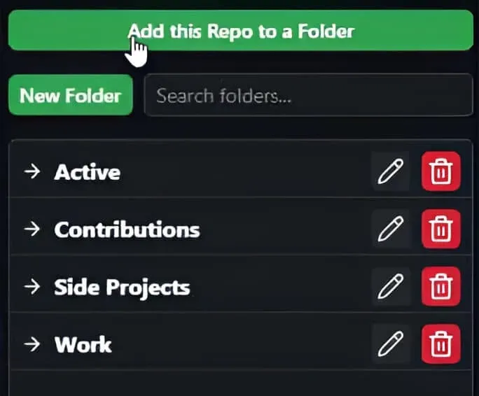 Add Repo to Folder